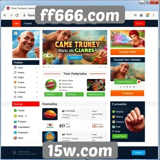 Interface do usuário de ff666.com é intuitiva